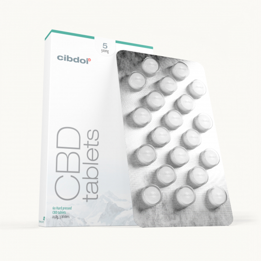 Tablete cu CBD 5% (500 mg)